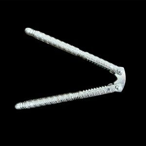 Vintage Metal spring-loaded nutcracker. Made in the 1950s, Approx 5" long